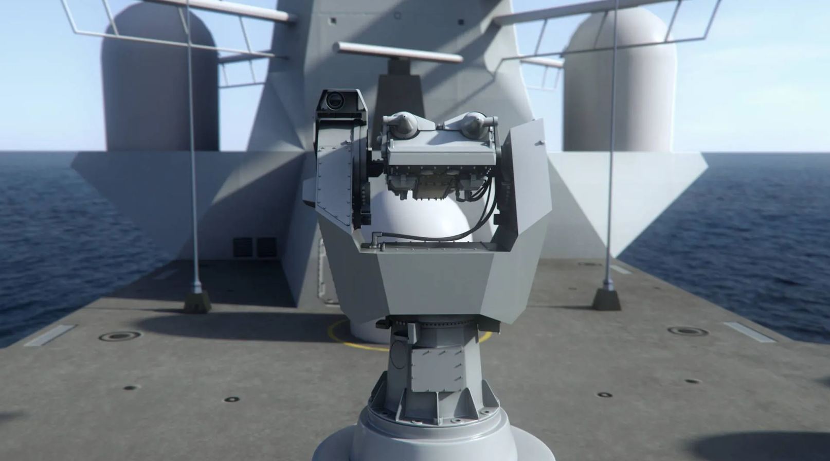 MBDA d'un système SIMBAD RC monté sur le pont d'un navire militaire