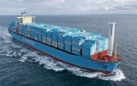 Maersk installe la première voile rotor sur un porte-conteneurs