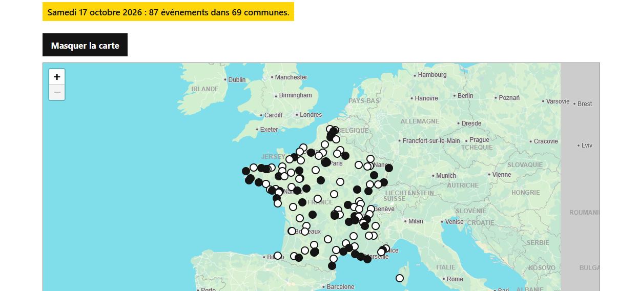 Manifestations en France · Maniflux