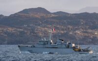 chasseur de mines tripartite de la Marine nationale en mer