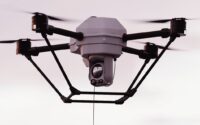 drone filaire Khronos en vol stationnaire