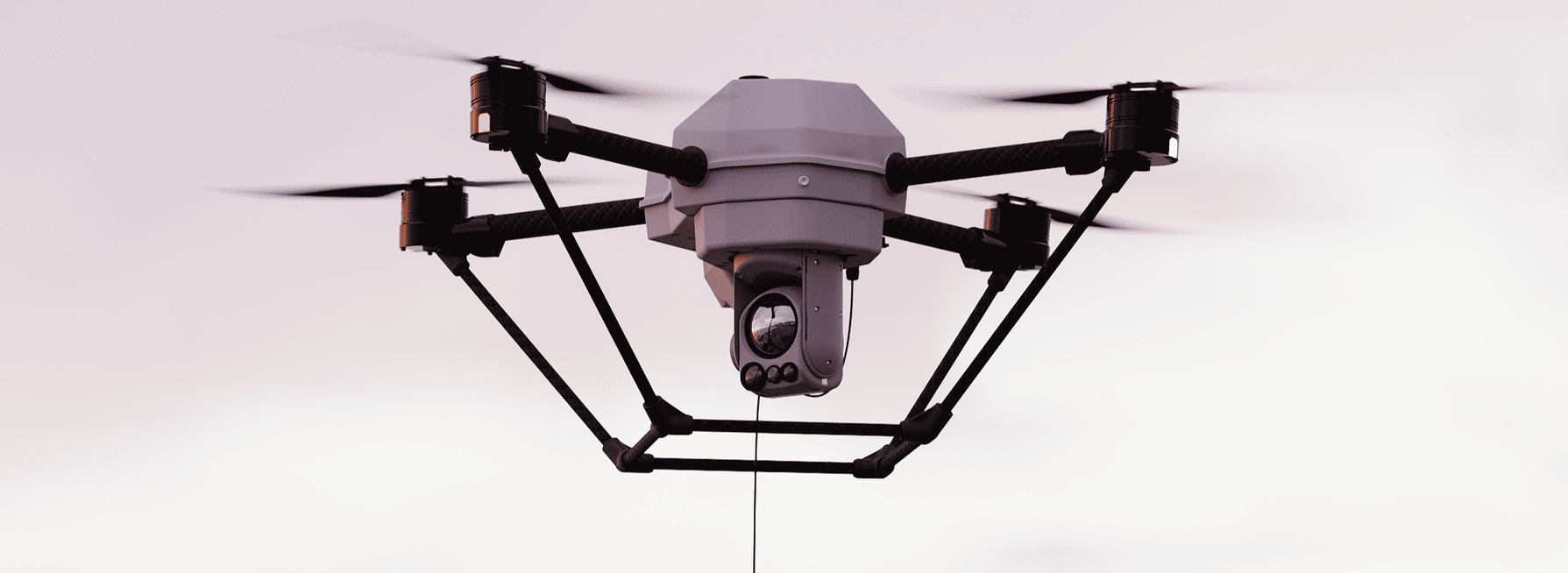 drone filaire Khronos en vol stationnaire