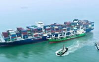 grand porte-conteneurs CMA CGM port de Yangshan