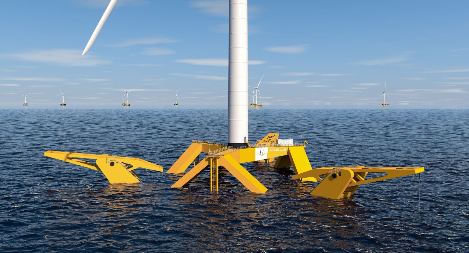 nouveau flotteur de Gazelle Wind Power