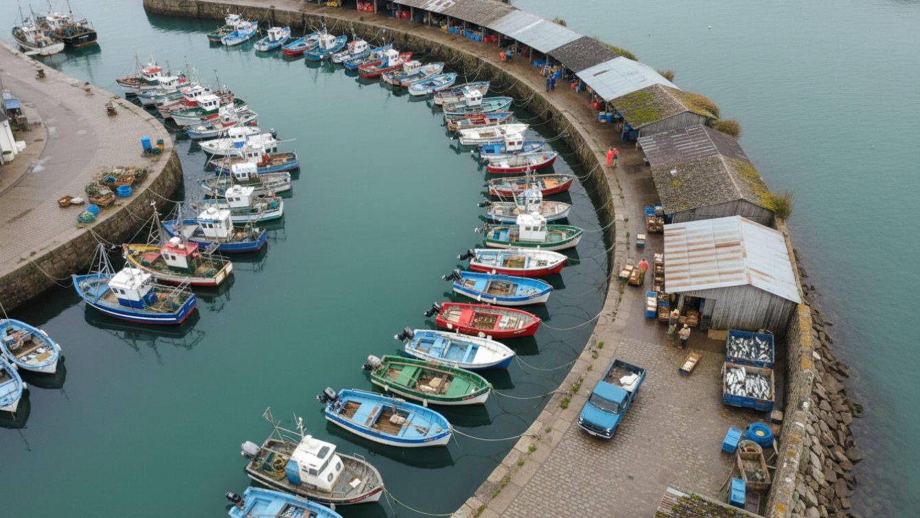 port de pêche breton, finistere